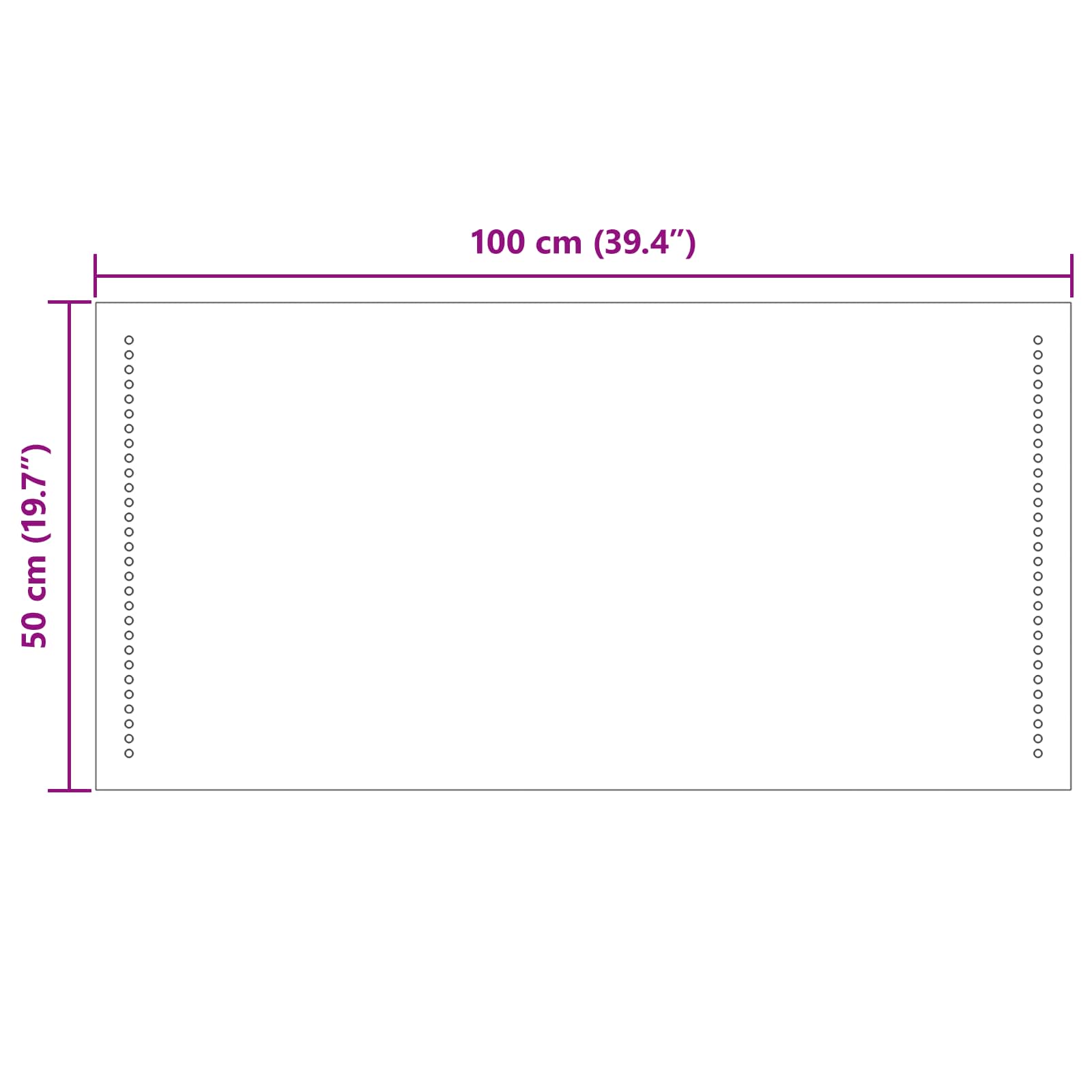 LED Badkamer Spiegel Doorzichtig 100 x 50 cm gehard glas