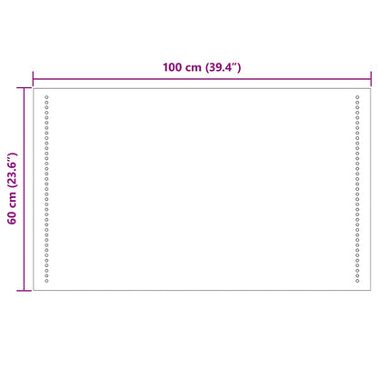 LED Badkamer Spiegel Doorzichtig 100 x 60 cm gehard glas