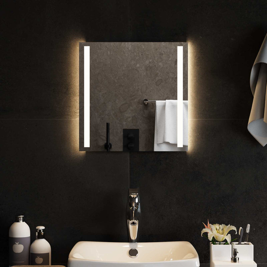 LED Badkamer Spiegel Transparant 40 x 40 cm gehard glas