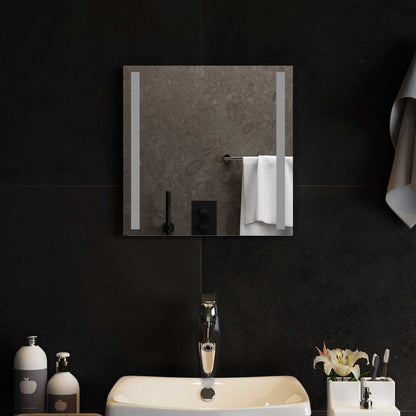 LED Badkamer Spiegel Transparant 40 x 40 cm gehard glas