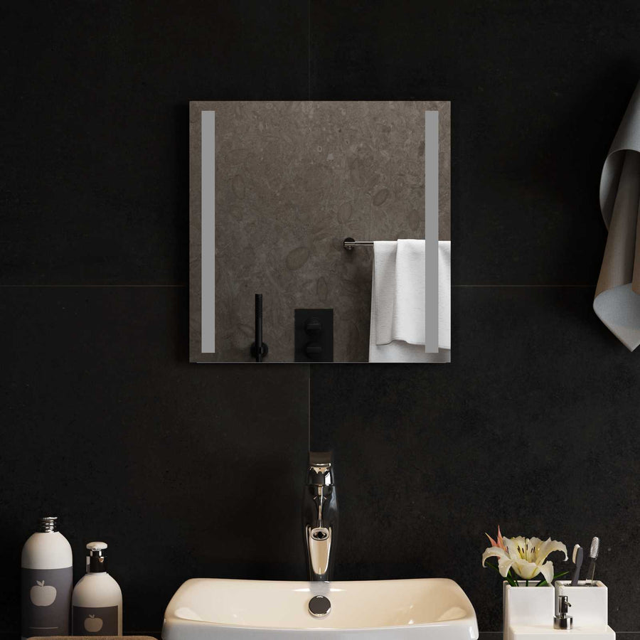 LED Badkamer Spiegel Transparant 40 x 40 cm gehard glas