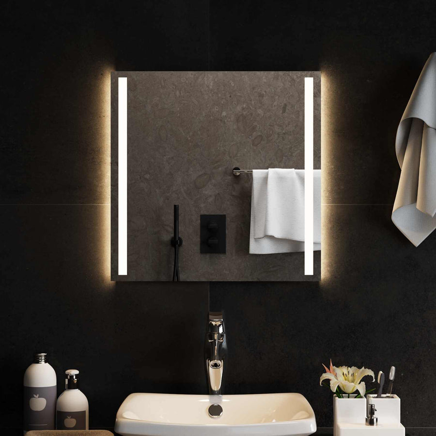 LED Badkamer Spiegel Transparant 50 x 50 cm gehard glas