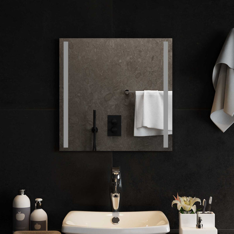 LED Badkamer Spiegel Transparant 50 x 50 cm gehard glas