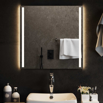 LED Badkamer Spiegel Transparant 60 x 60 cm gehard glas
