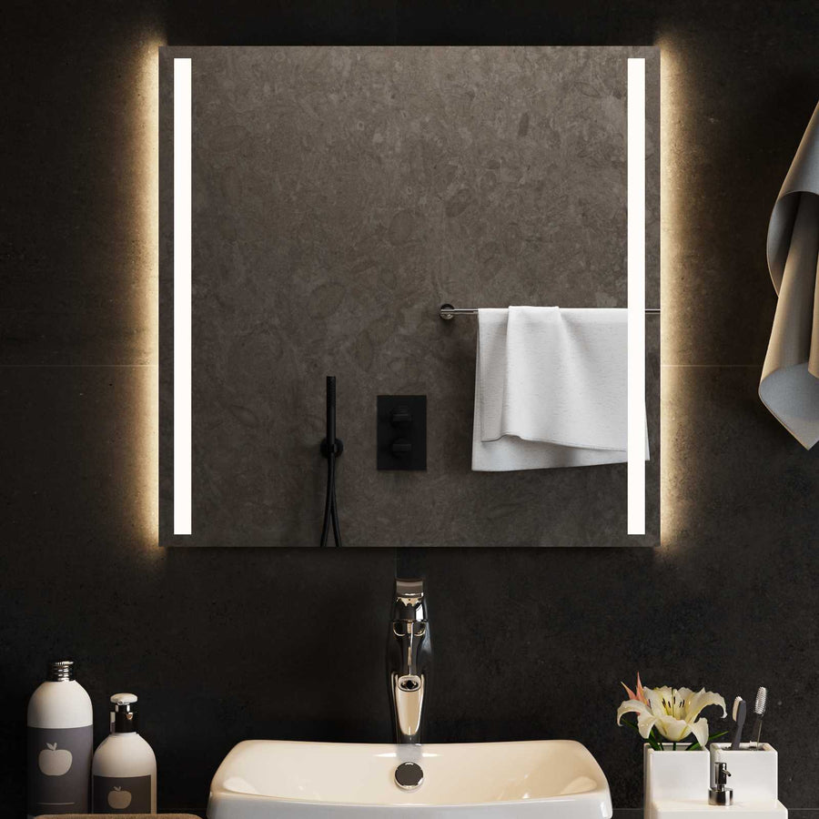 LED Badkamer Spiegel Transparant 60 x 60 cm gehard glas