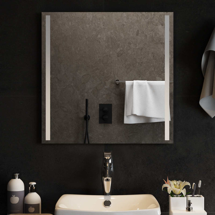 LED Badkamer Spiegel Transparant 60 x 60 cm gehard glas