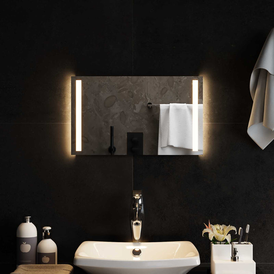 LED Badkamer Spiegel Transparant 50 x 30 cm gehard glas