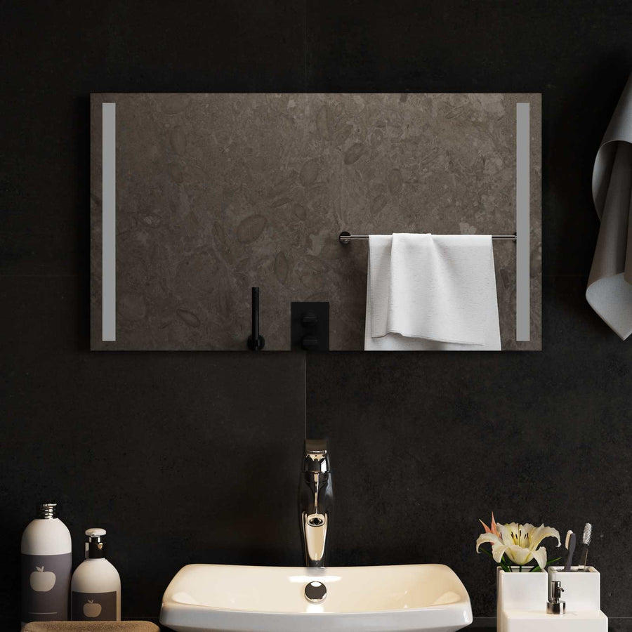 LED Badkamer Spiegel Transparant 70 x 40 cm gehard glas