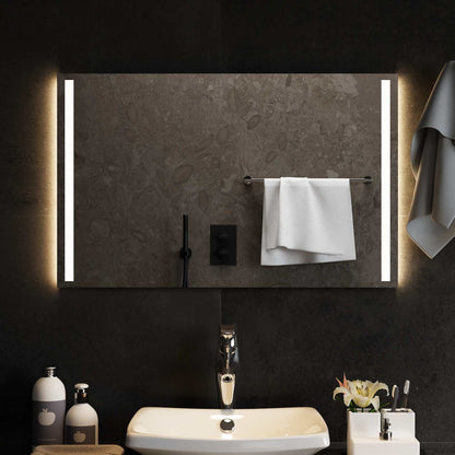 LED Badkamer Spiegel Transparant 80 x 50 cm gehard glas