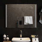 LED Badkamer Spiegel Transparant 80 x 60 cm gehard glas