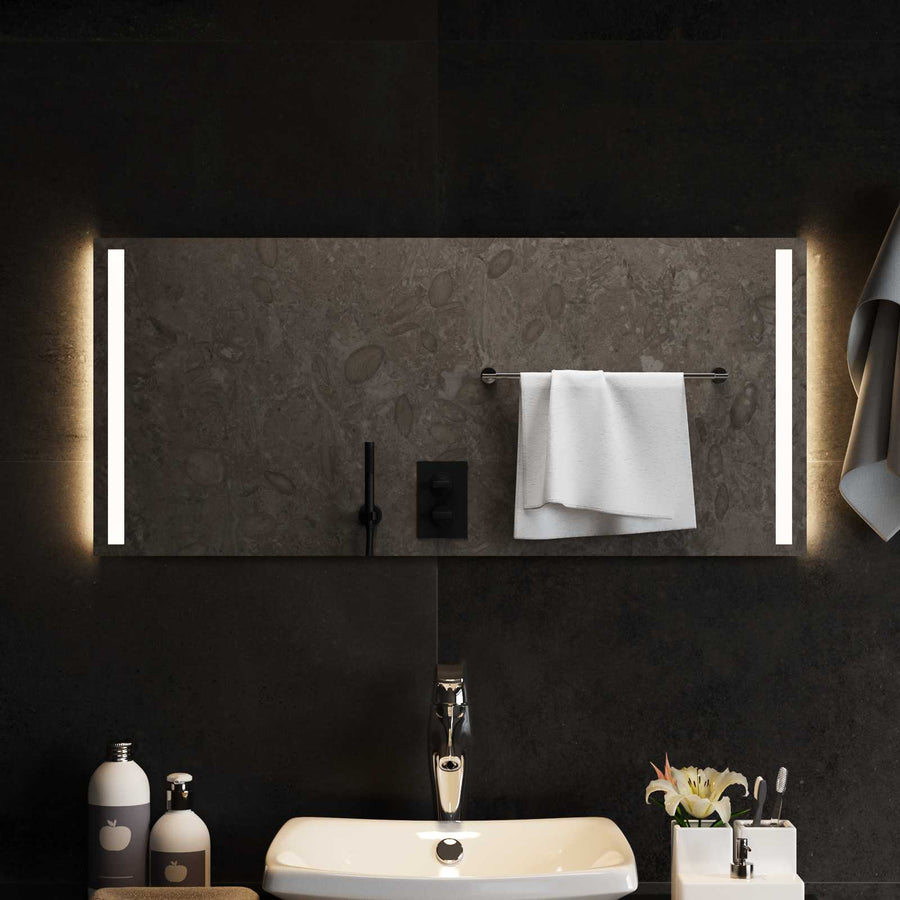 LED Badkamer Spiegel Transparant 90 x 40 cm gehard glas
