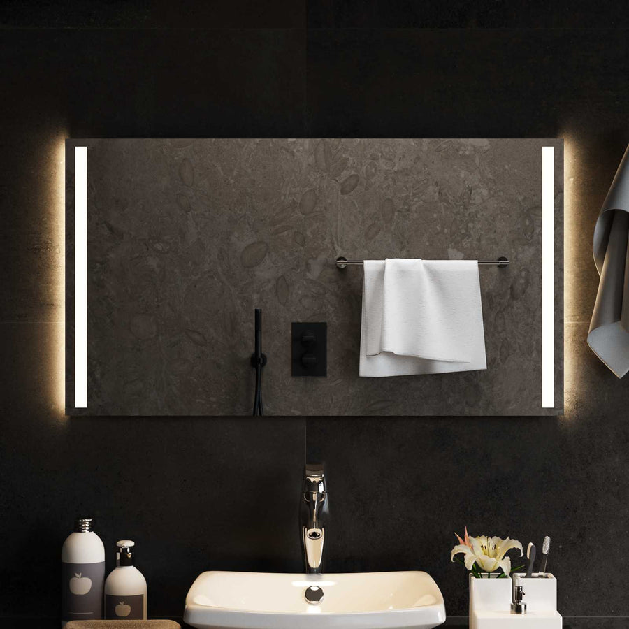 LED Badkamer Spiegel Transparant 90 x 50 cm gehard glas