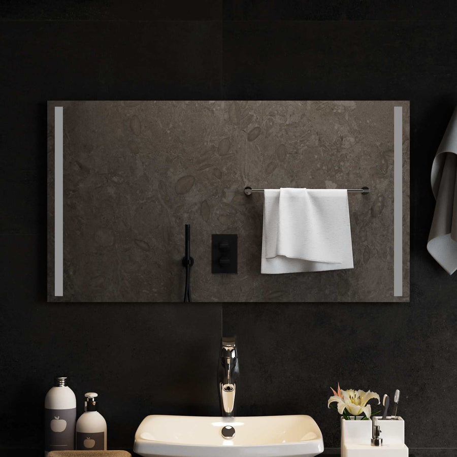 LED Badkamer Spiegel Transparant 90 x 50 cm gehard glas