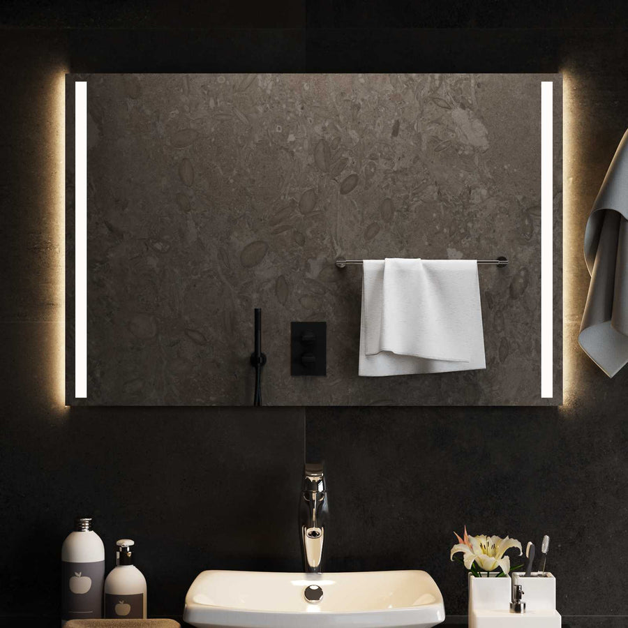 LED Badkamer Spiegel Transparant 90 x 60 cm gehard glas