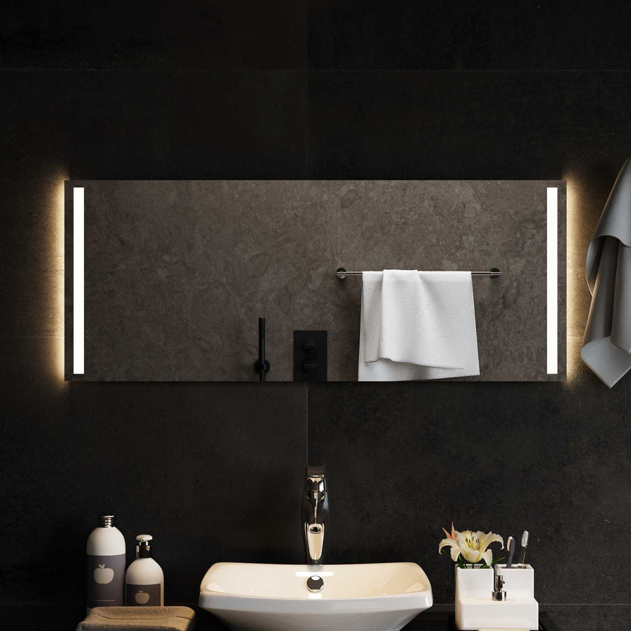 LED Badkamer Spiegel Transparant 100 x 40 cm gehard glas