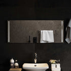 LED Badkamer Spiegel Transparant 100 x 40 cm gehard glas