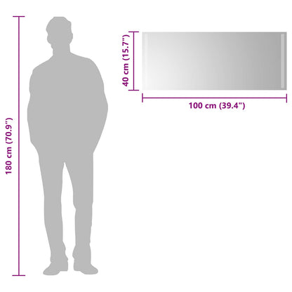 LED Badkamer Spiegel Transparant 100 x 40 cm gehard glas