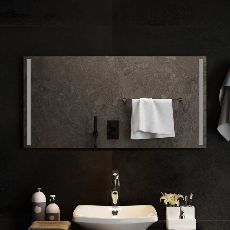 LED Badkamer Spiegel Transparant 100 x 50 cm gehard glas