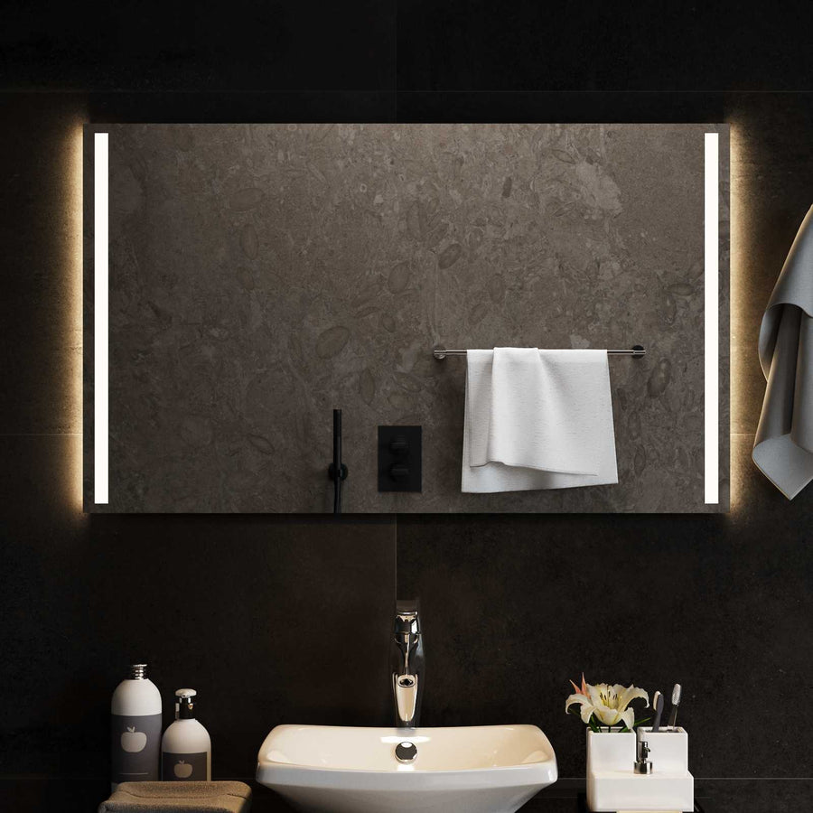 LED Badkamer Spiegel Transparant 100 x 60 cm gehard glas