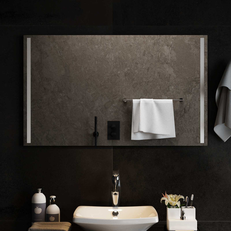 LED Badkamer Spiegel Transparant 100 x 60 cm gehard glas