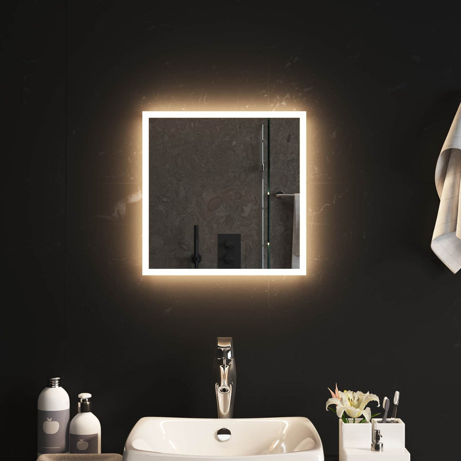 LED Badkamer Spiegel Transparant 40 x 40 cm gehard glas