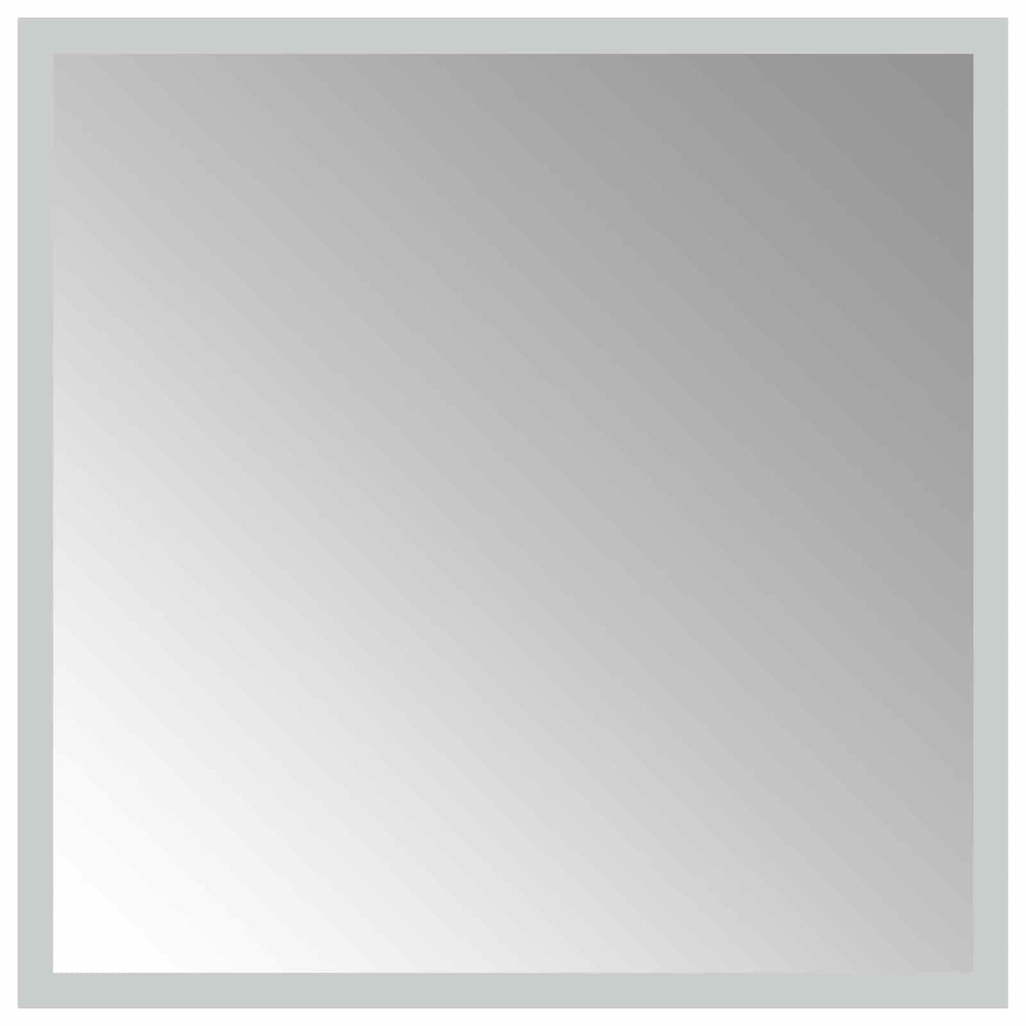 LED Badkamer Spiegel Transparant 40 x 40 cm gehard glas