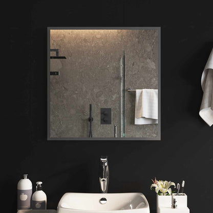 LED Badkamer Spiegel Transparant 60 x 60 cm gehard glas