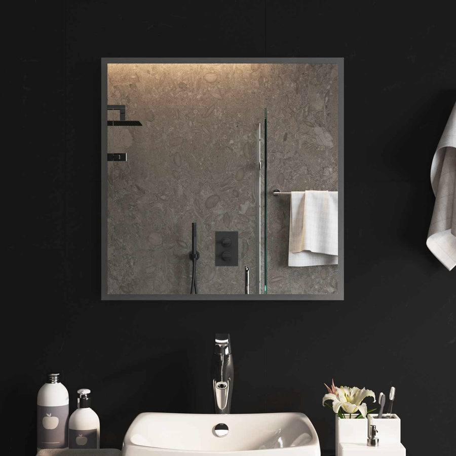 LED Badkamer Spiegel Transparant 60 x 60 cm gehard glas