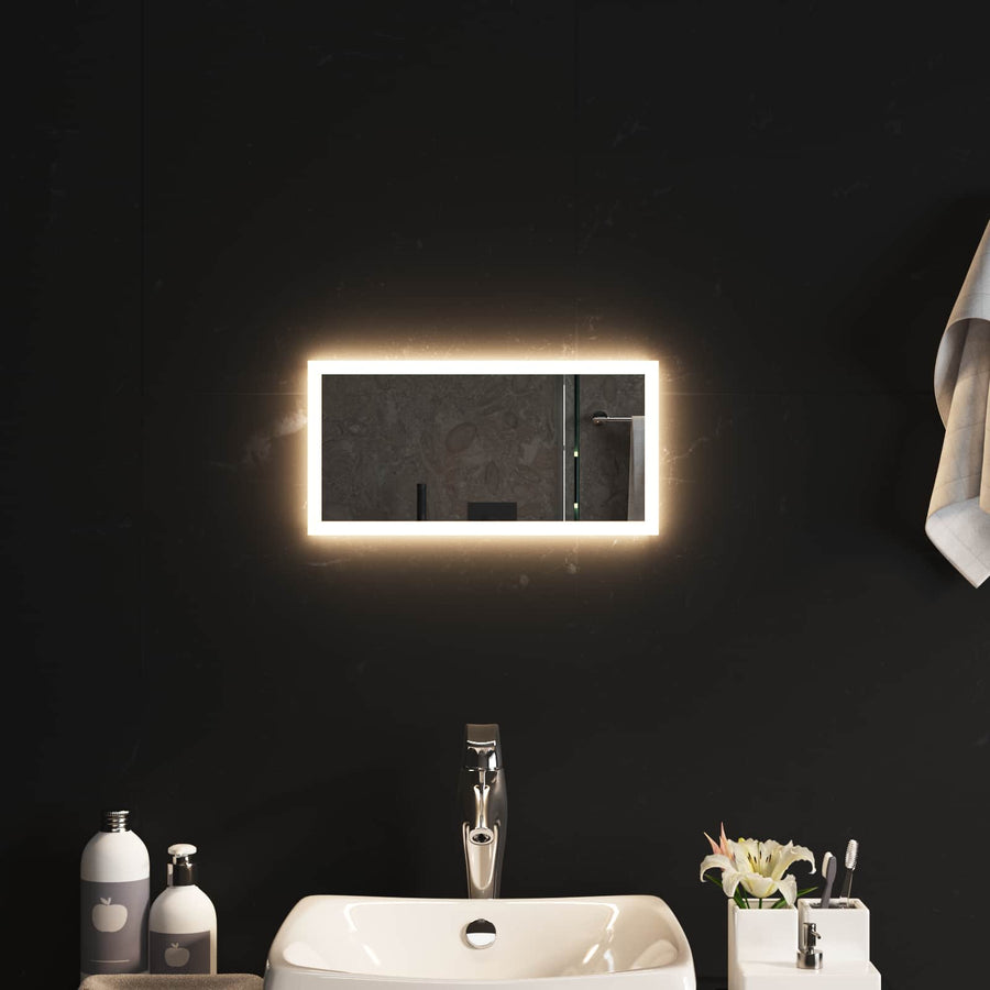 LED Badkamer Spiegel Transparant 40 x 20 cm gehard glas
