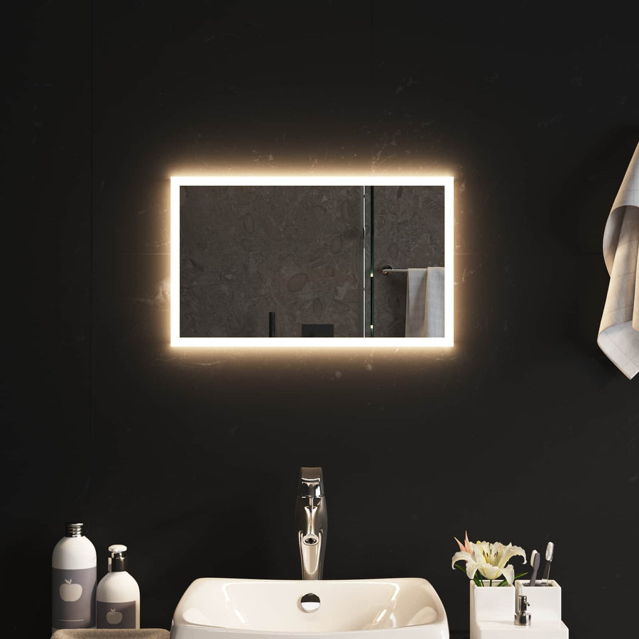 LED Badkamer Spiegel Transparant 50 x 30 cm gehard glas
