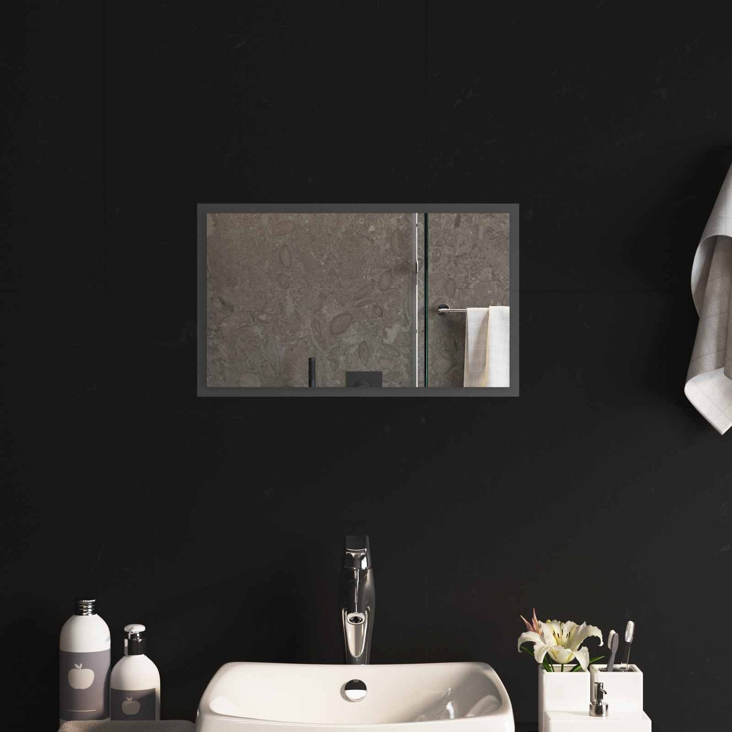 LED Badkamer Spiegel Transparant 50 x 30 cm gehard glas