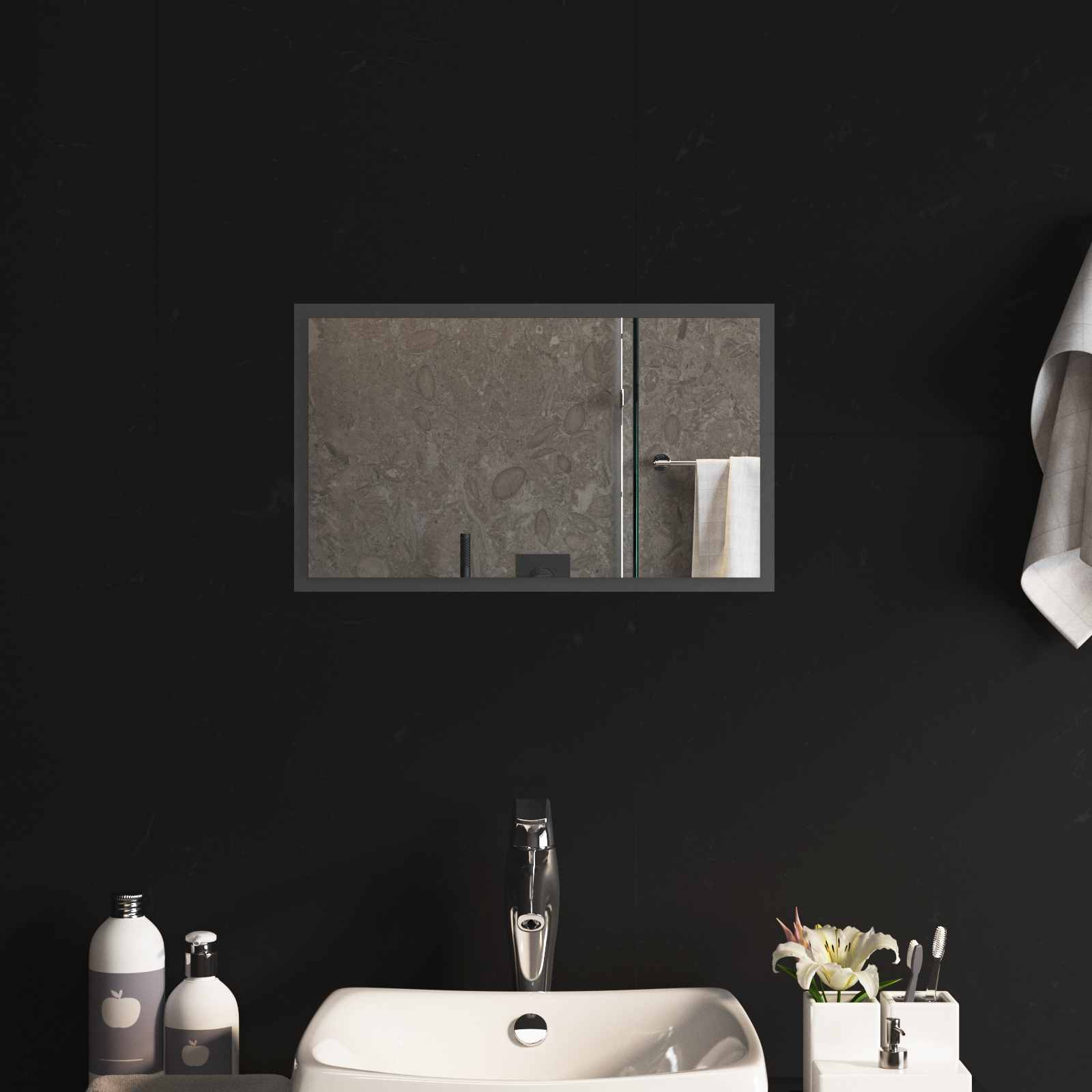 LED Badkamer Spiegel Transparant 50 x 30 cm gehard glas