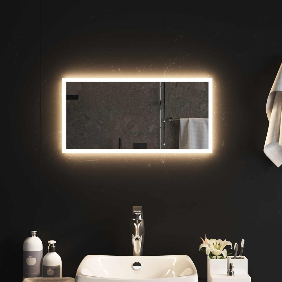 LED Badkamer Spiegel Transparant 60 x 30 cm gehard glas