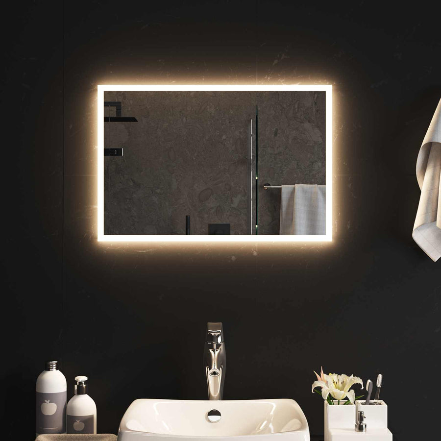 LED Badkamer Spiegel Transparant 60 x 40 cm gehard glas