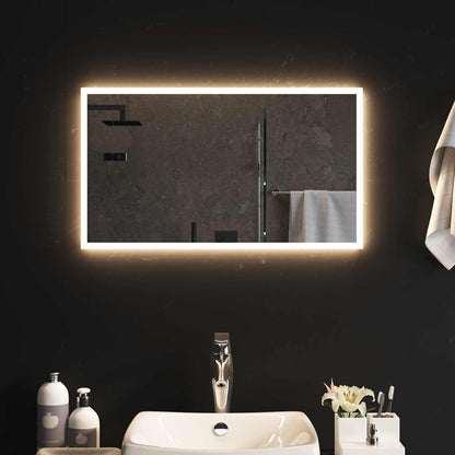 LED Badkamer Spiegel Transparant 70 x 40 cm gehard glas