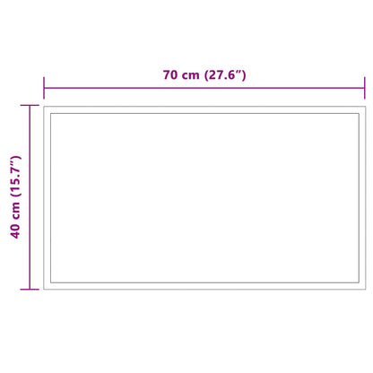 LED Badkamer Spiegel Transparant 70 x 40 cm gehard glas
