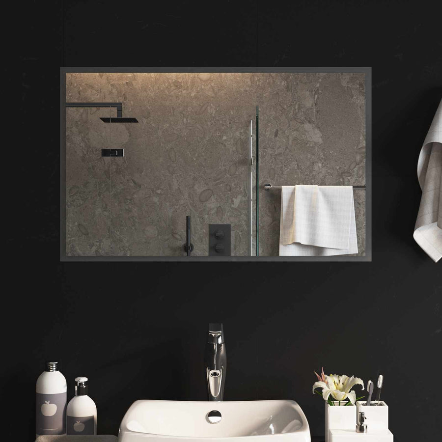 LED Badkamer Spiegel Transparant 80 x 50 cm gehard glas