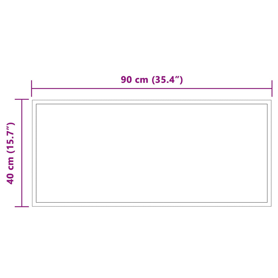 LED Badkamer Spiegel Transparant 90 x 40 cm gehard glas