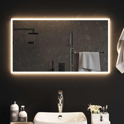 LED Badkamer Spiegel Transparant 90 x 50 cm gehard glas