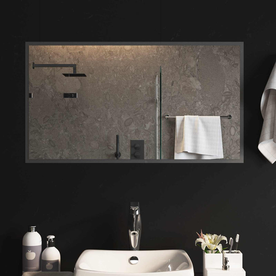 LED Badkamer Spiegel Transparant 90 x 50 cm gehard glas