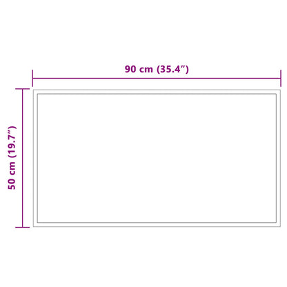 LED Badkamer Spiegel Transparant 90 x 50 cm gehard glas