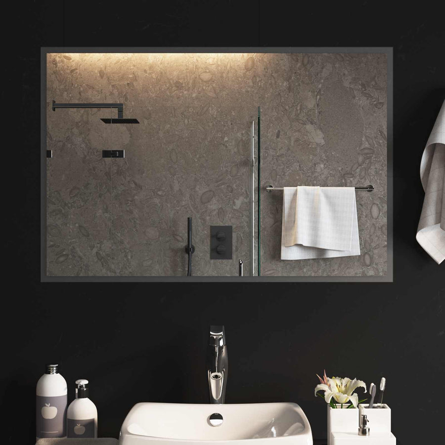 LED Badkamer Spiegel Transparant 90 x 60 cm gehard glas