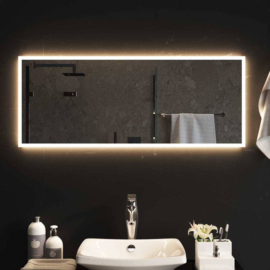 LED Badkamer Spiegel Transparant 100 x 40 cm gehard glas