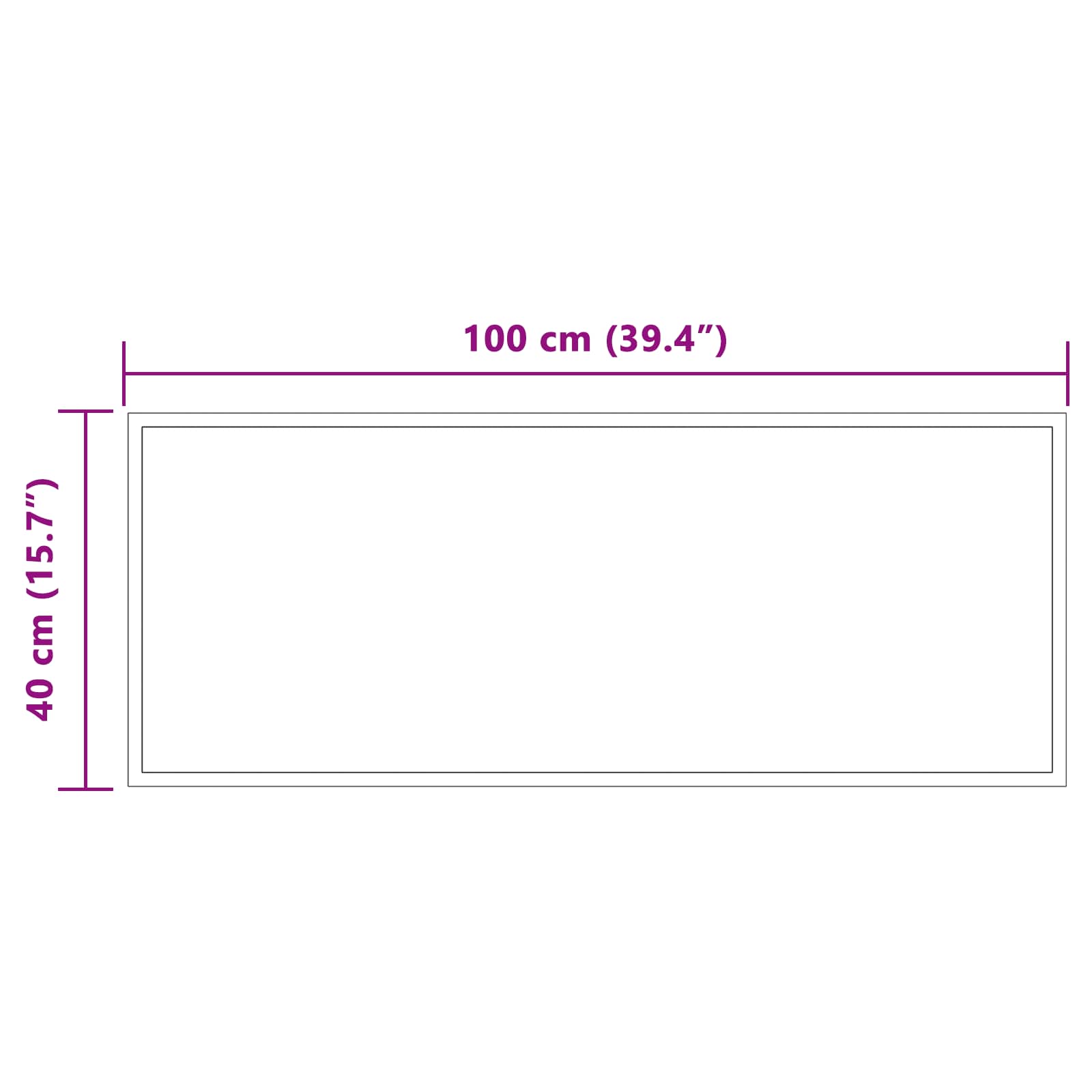 LED Badkamer Spiegel Transparant 100 x 40 cm gehard glas
