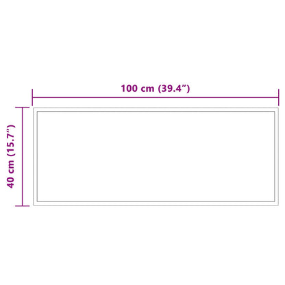 LED Badkamer Spiegel Transparant 100 x 40 cm gehard glas