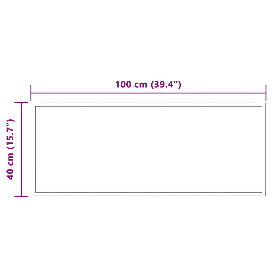 LED Badkamer Spiegel Transparant 100 x 40 cm gehard glas