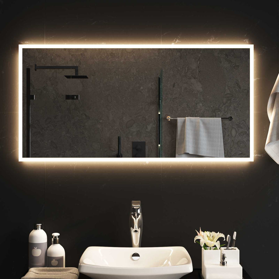 LED Badkamer Spiegel Transparant 100 x 50 cm gehard glas