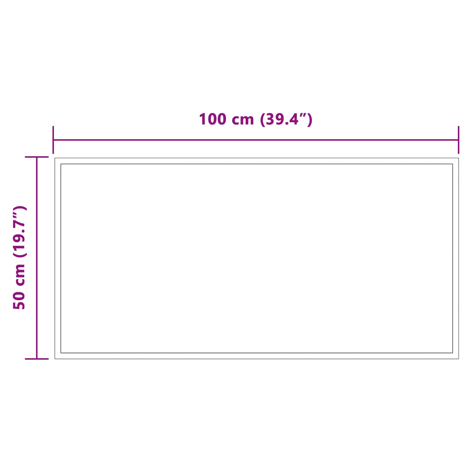LED Badkamer Spiegel Transparant 100 x 50 cm gehard glas