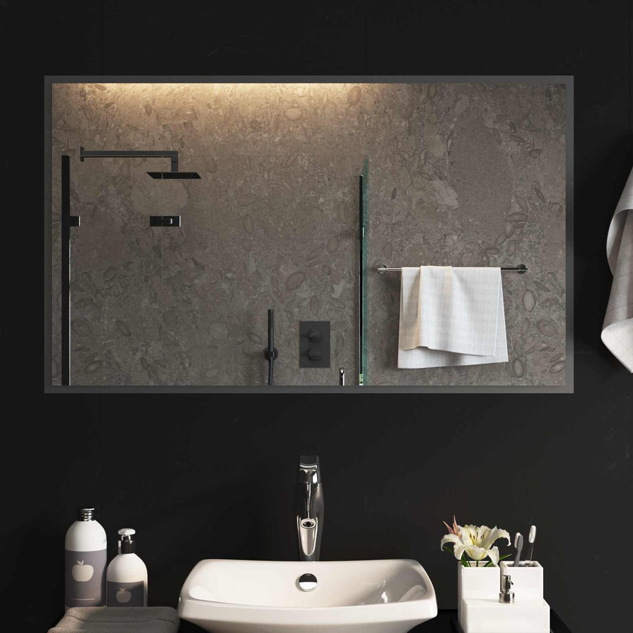 LED Badkamer Spiegel Transparant 100 x 60 cm gehard glas