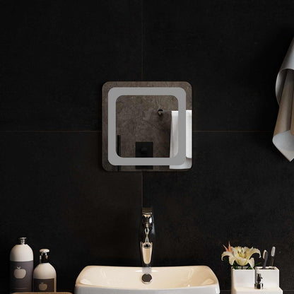 LED Badkamer Spiegel Transparant 30 x 30 cm gehard glas